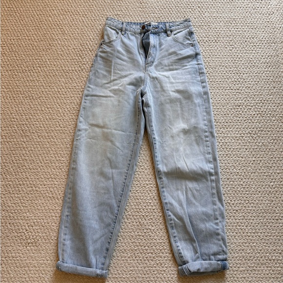 Rollas Light Wash Cuffed Jean - Picture 2 of 6